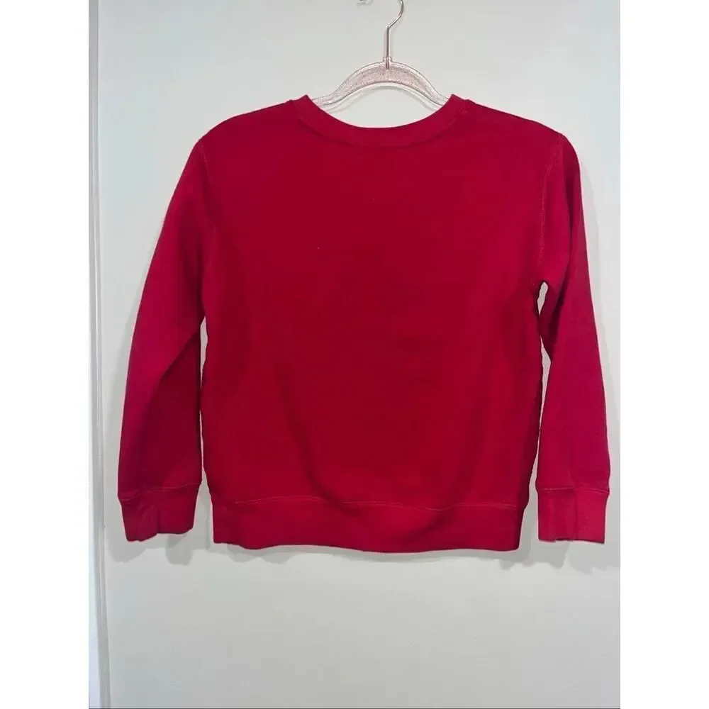 Polo Ralph Lauren Polo Bear Christmas Crewneck Red Kids M 10-12